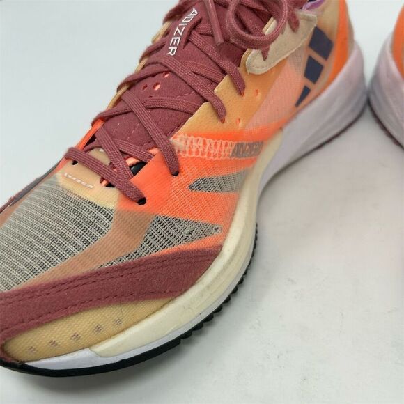 Adidas Adizero Adios 7 Bright Highlighter Orange Women's Running Shoes Size 6 - Picture 9 of 16